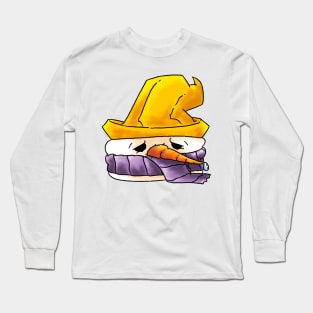 X-Mas Snowman Christmas Gem Biscuit Long Sleeve T-Shirt